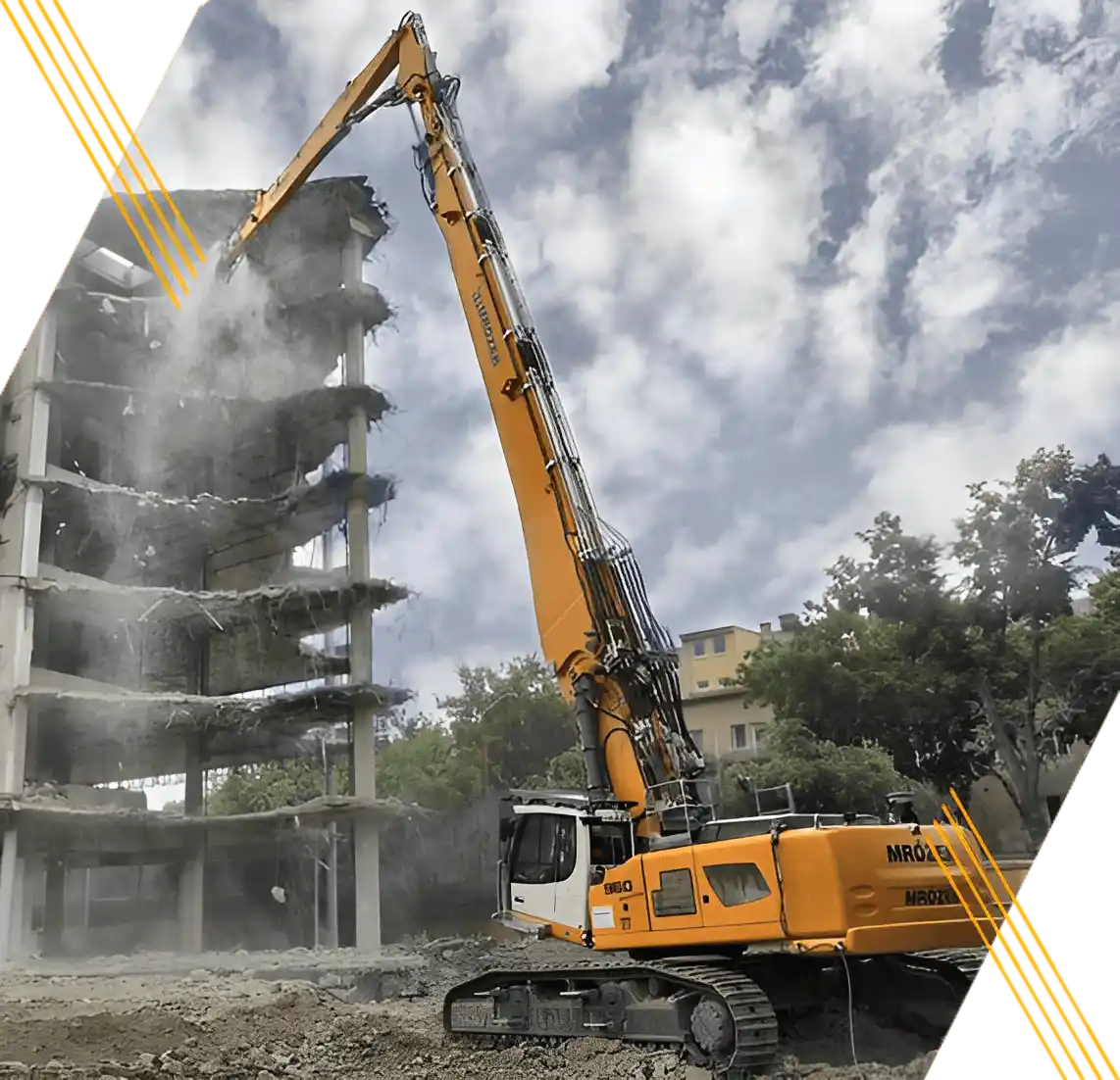 Aqra Building demolition works